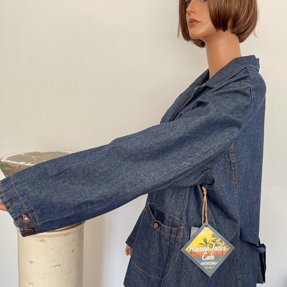 Havana Jack’s Cafe Plus Size 3X Jean Blazer Jacket - Picture 2 of 10